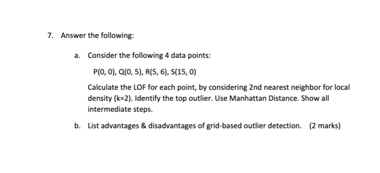 Answer the following: a . Consider the following