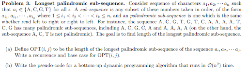 Consider sequence of characters a 1 , a 2 , . . .
