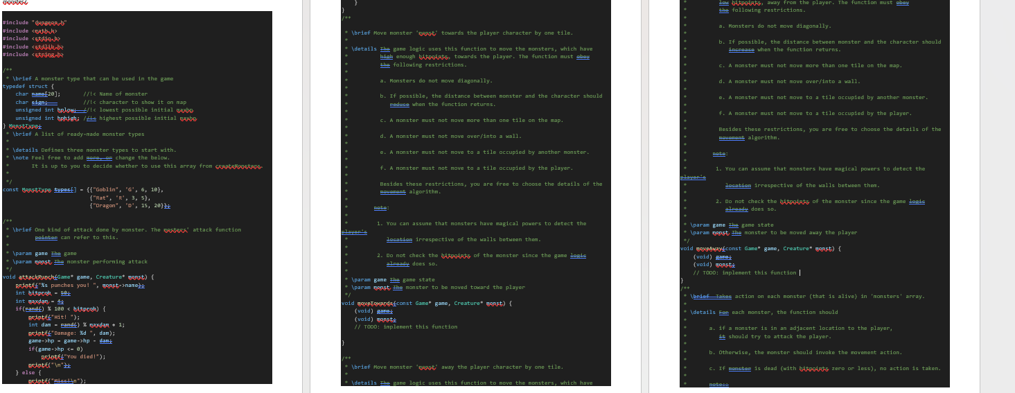 * A . Function pointers attack and move in