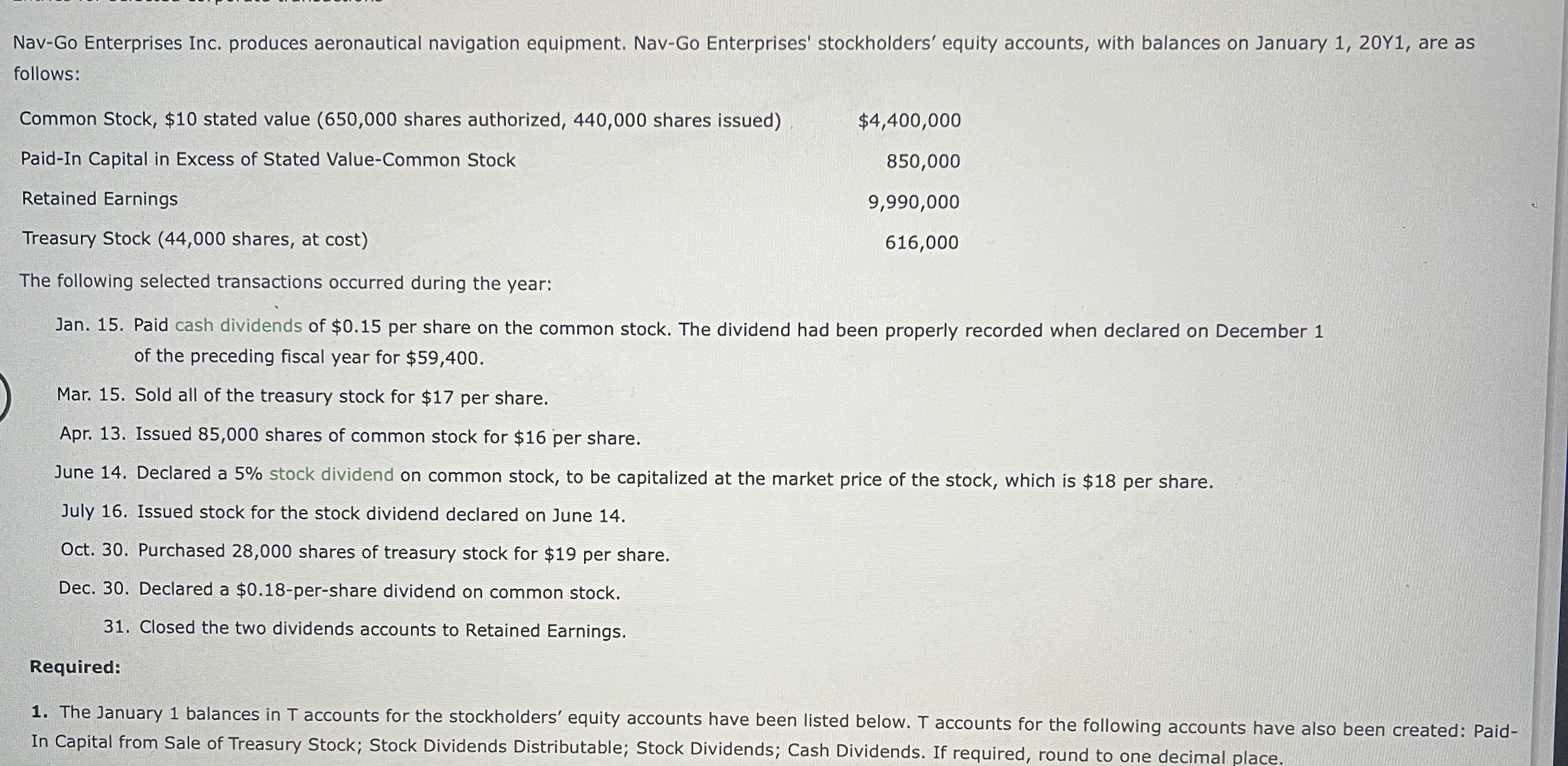 prepare the T account, journalize the entries,