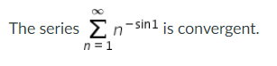 The answer available states that the series
