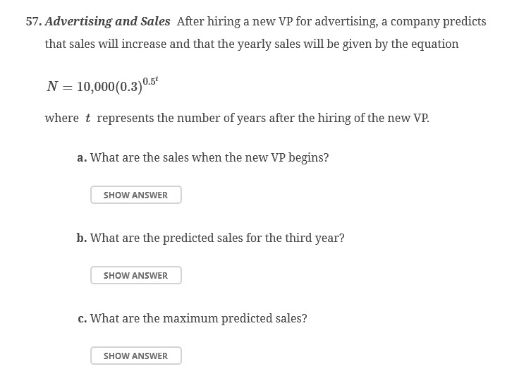 5 7 . Advertising and Sales After hiring a new VP