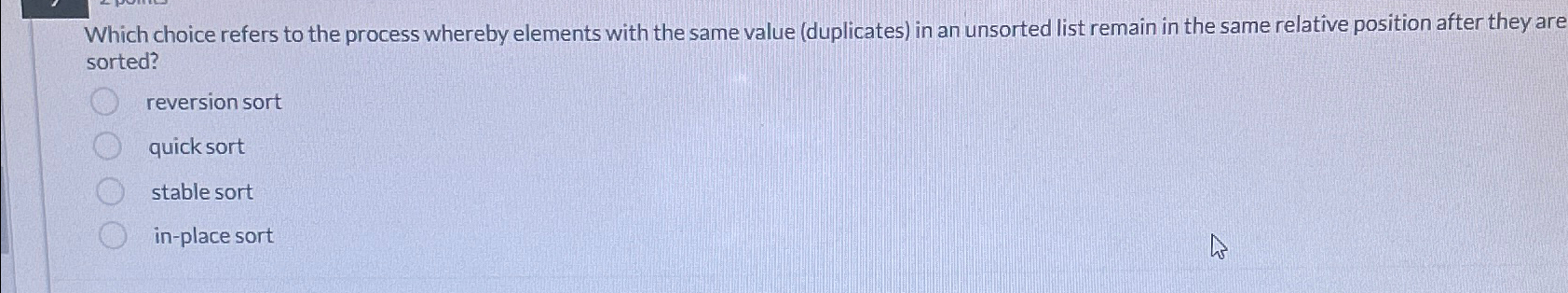 Which choice refers to the process whereby
