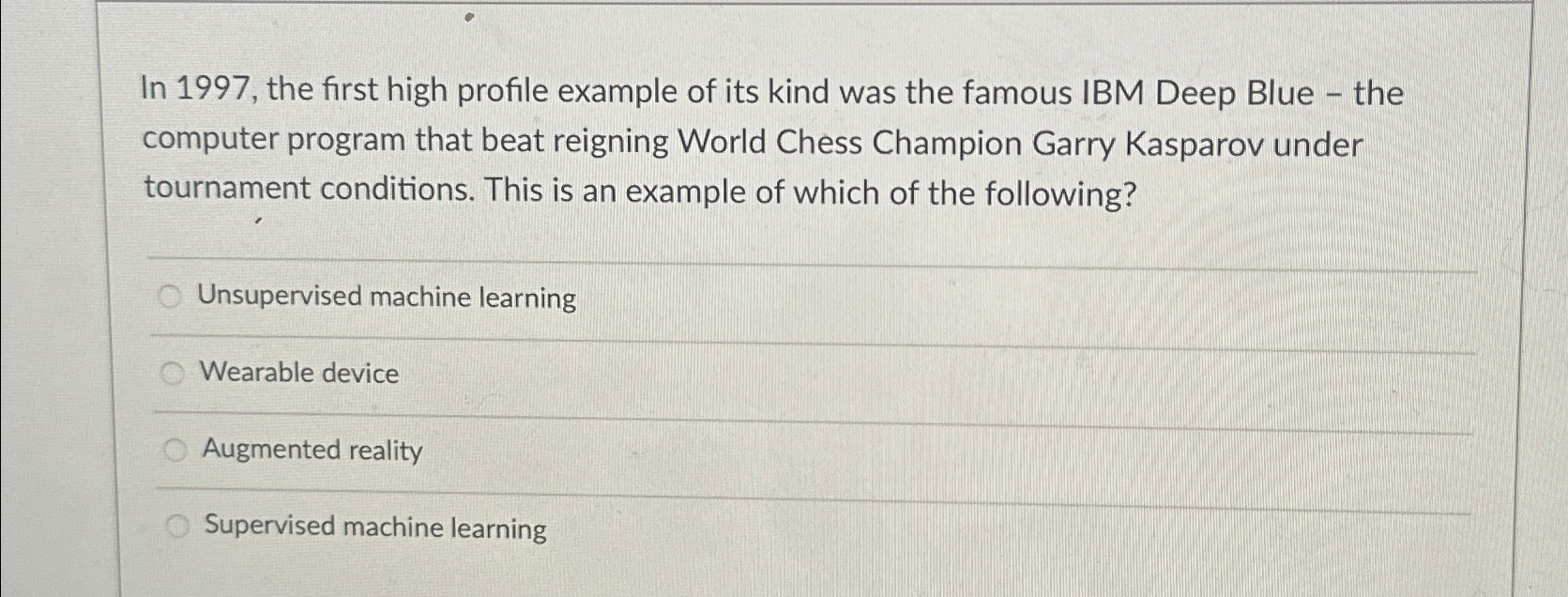 In 1 9 9 7 , the first high profile example of