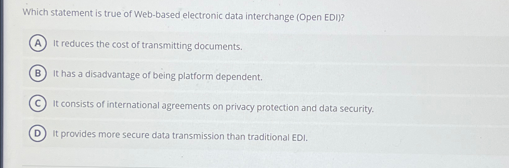 Which statement is true of Web - based electronic