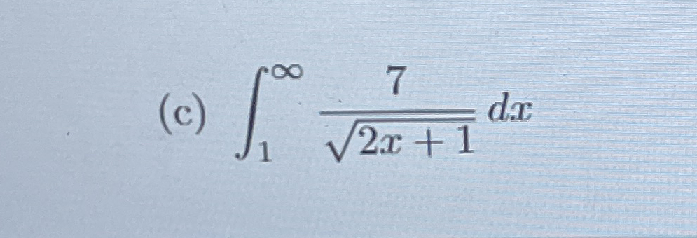 ( c ) 1 7 2 x + 1 2 d x