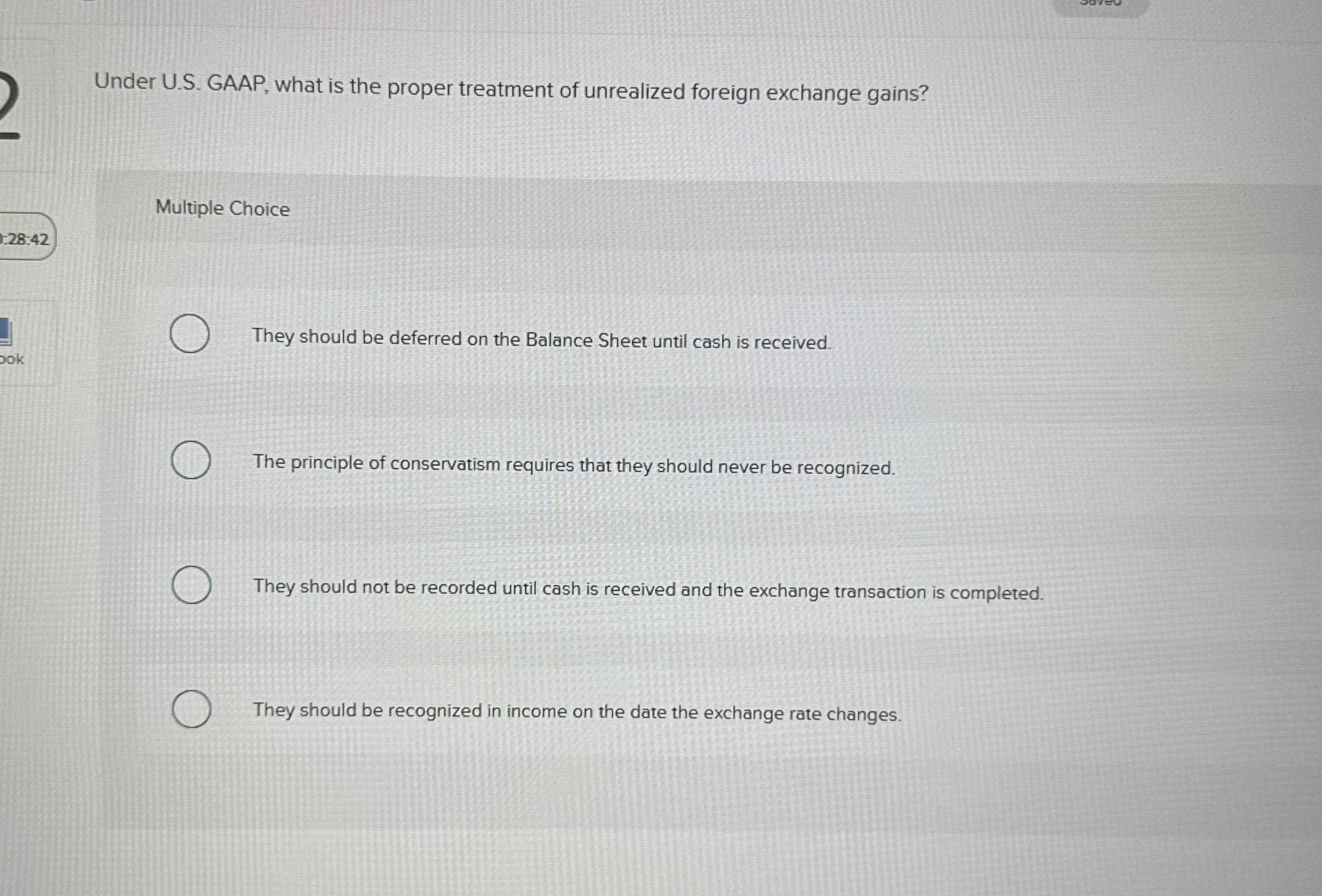 Under U . S . GAAP, what is the proper treatment