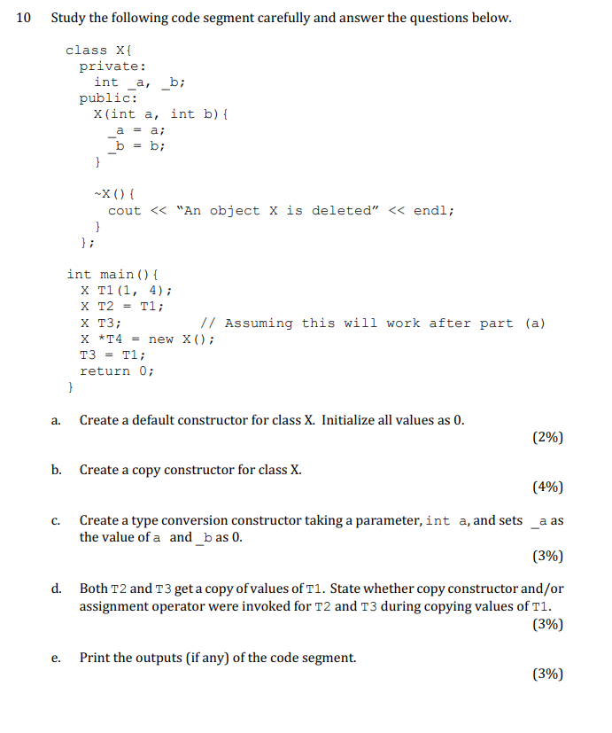 1 0 Study the following code segment carefully