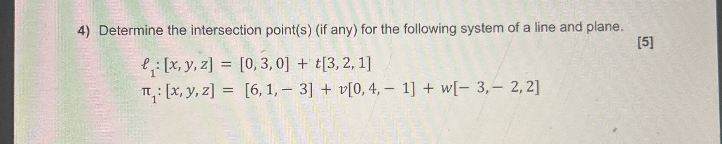 Determine the intersection point ( s ) ( if any )