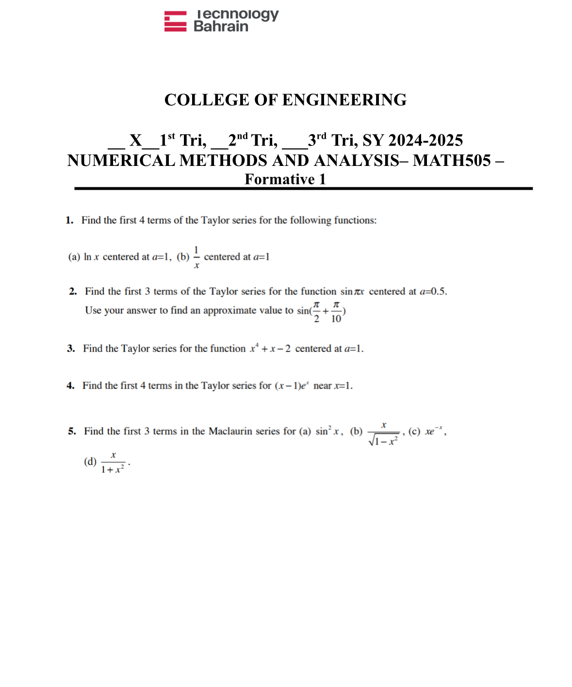 F iecnnology COLLEGE OF ENGINEERING q , X _ _ 1 ?