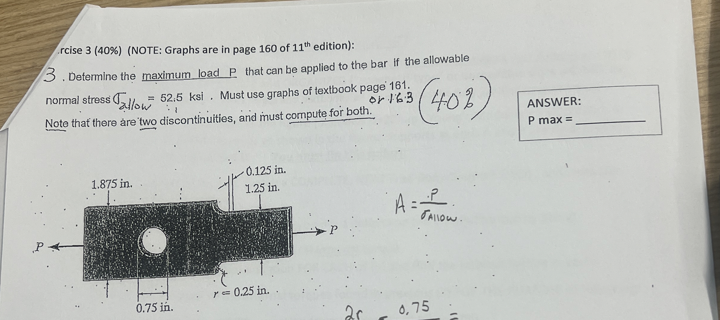 rcise 3 ( 4 0 % ) ( NOTE: Graphs are in page 1 6