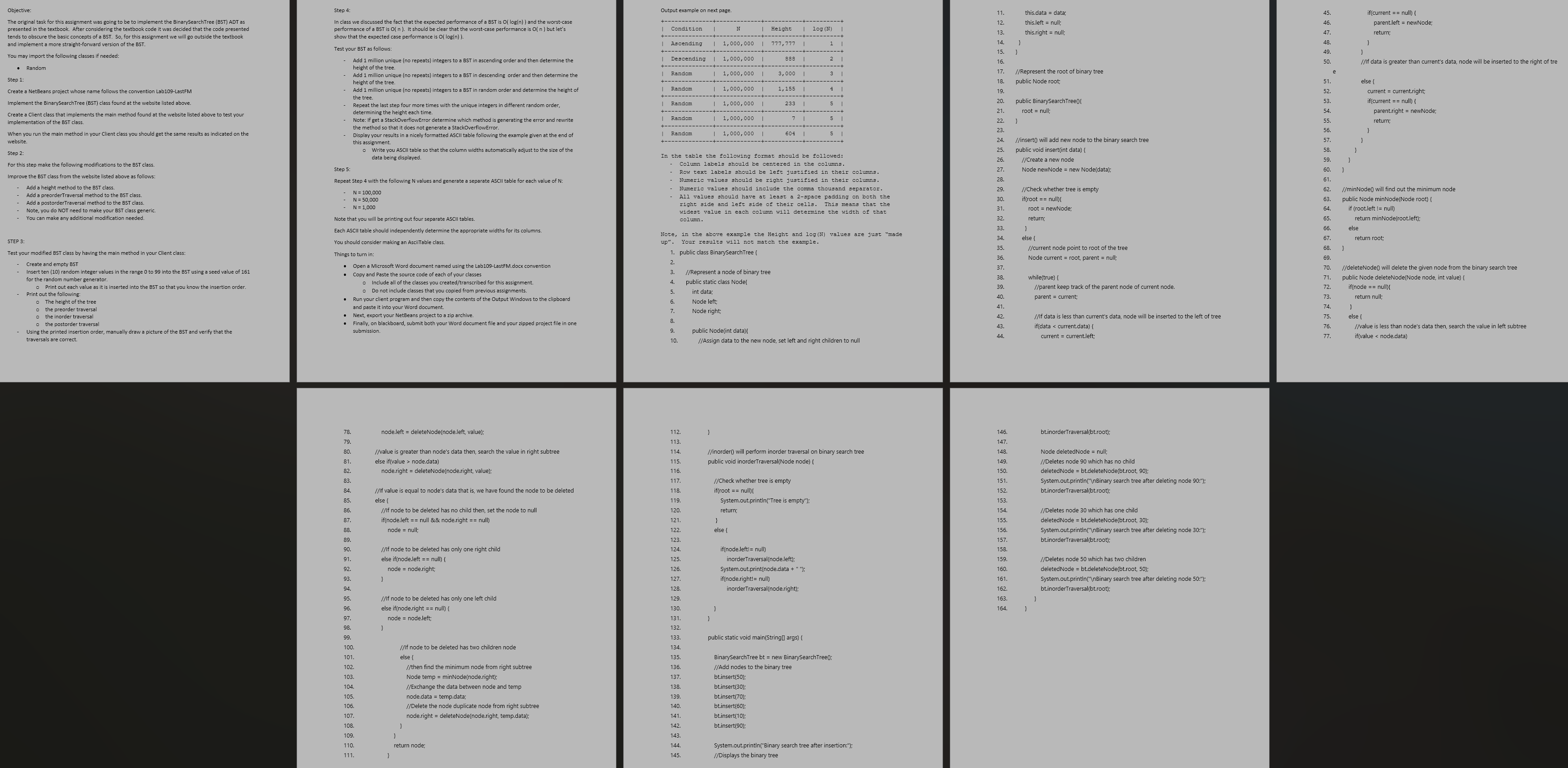 Objective: The original task for this assignment