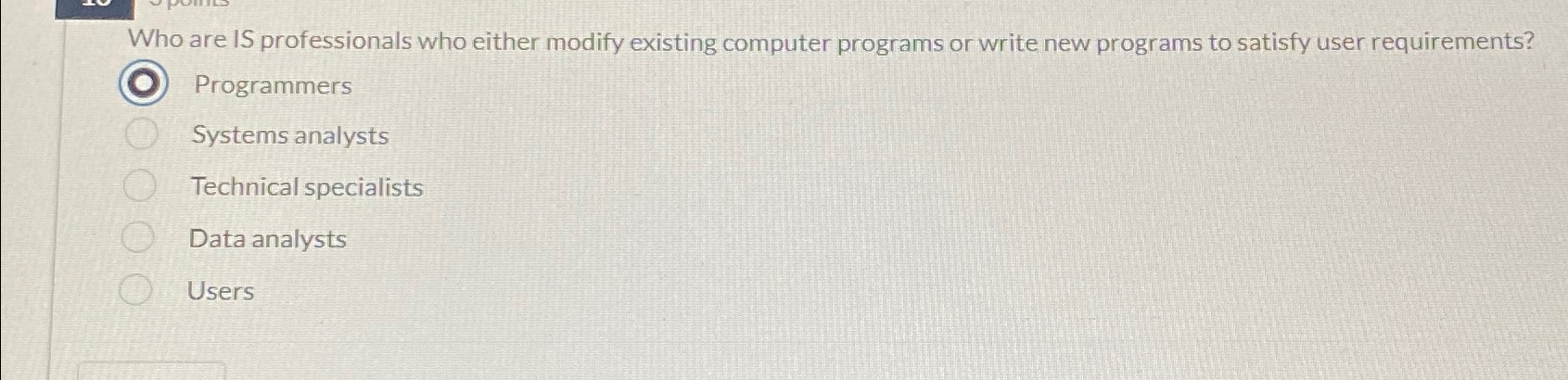 Who are IS professionals who either modify