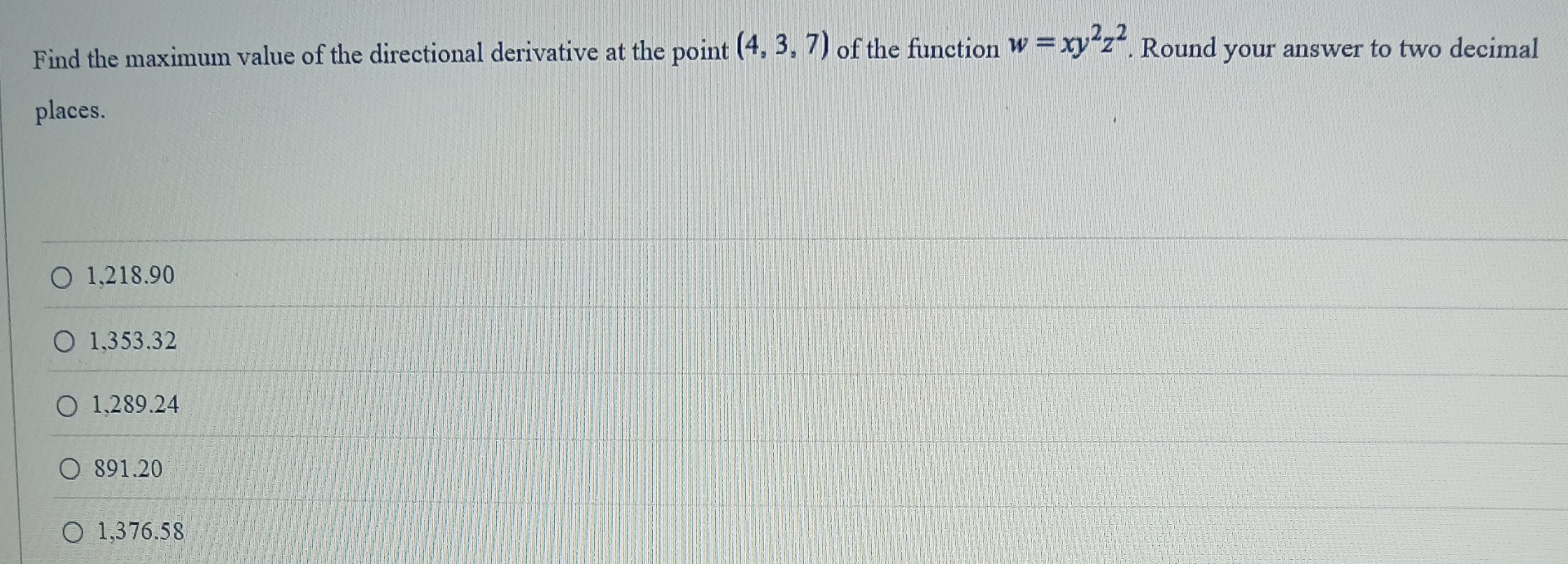 Find the maximum value of the directional