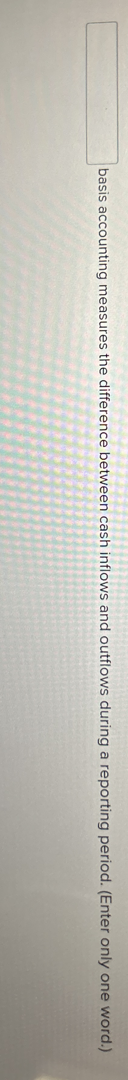 basis accounting measures the difference between
