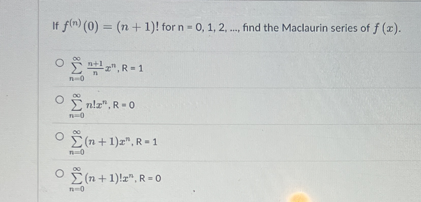 Given the n t h derivative of the function f ( x