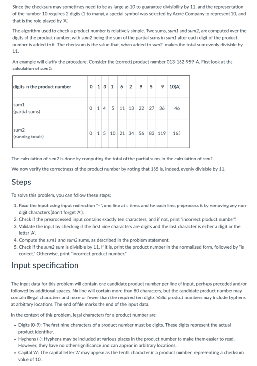 In C + + - Since the checksum may sometimes need