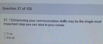 Question 3 7 of 1 0 0 3 7 . 1 5 ) Improving your