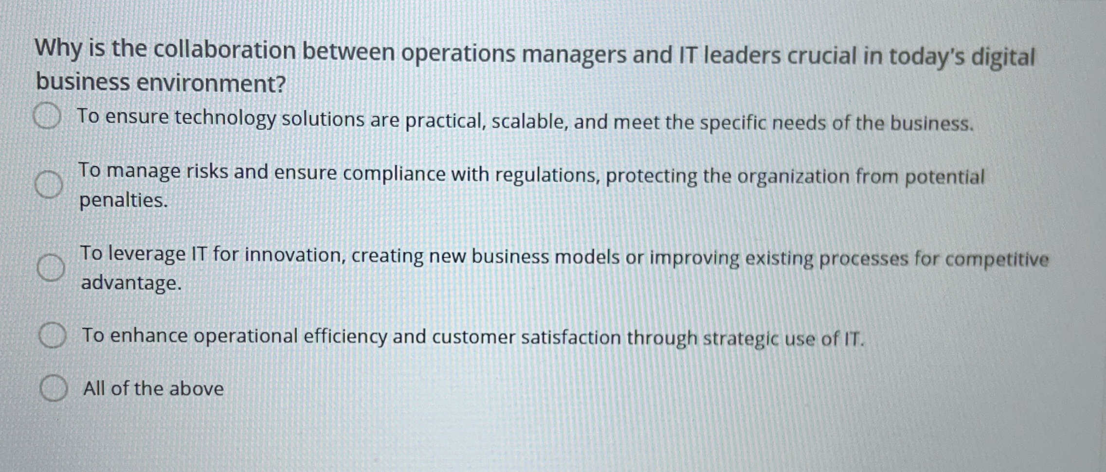 Why is the collaboration between operations