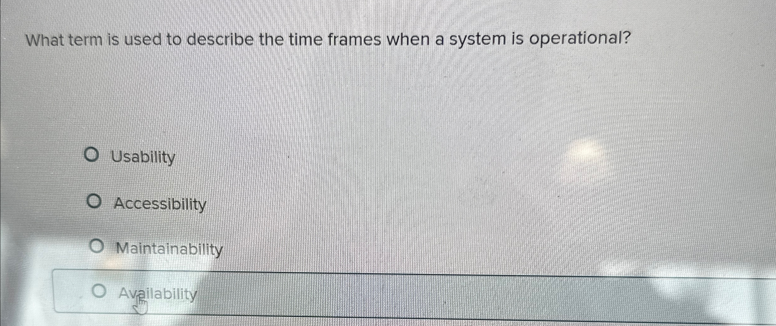 What term is used to describe the time frames