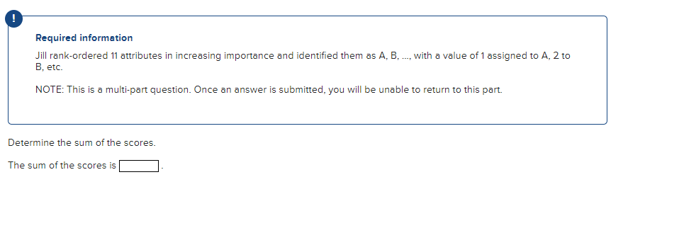 ! Required information Jill rank - ordered 1 1