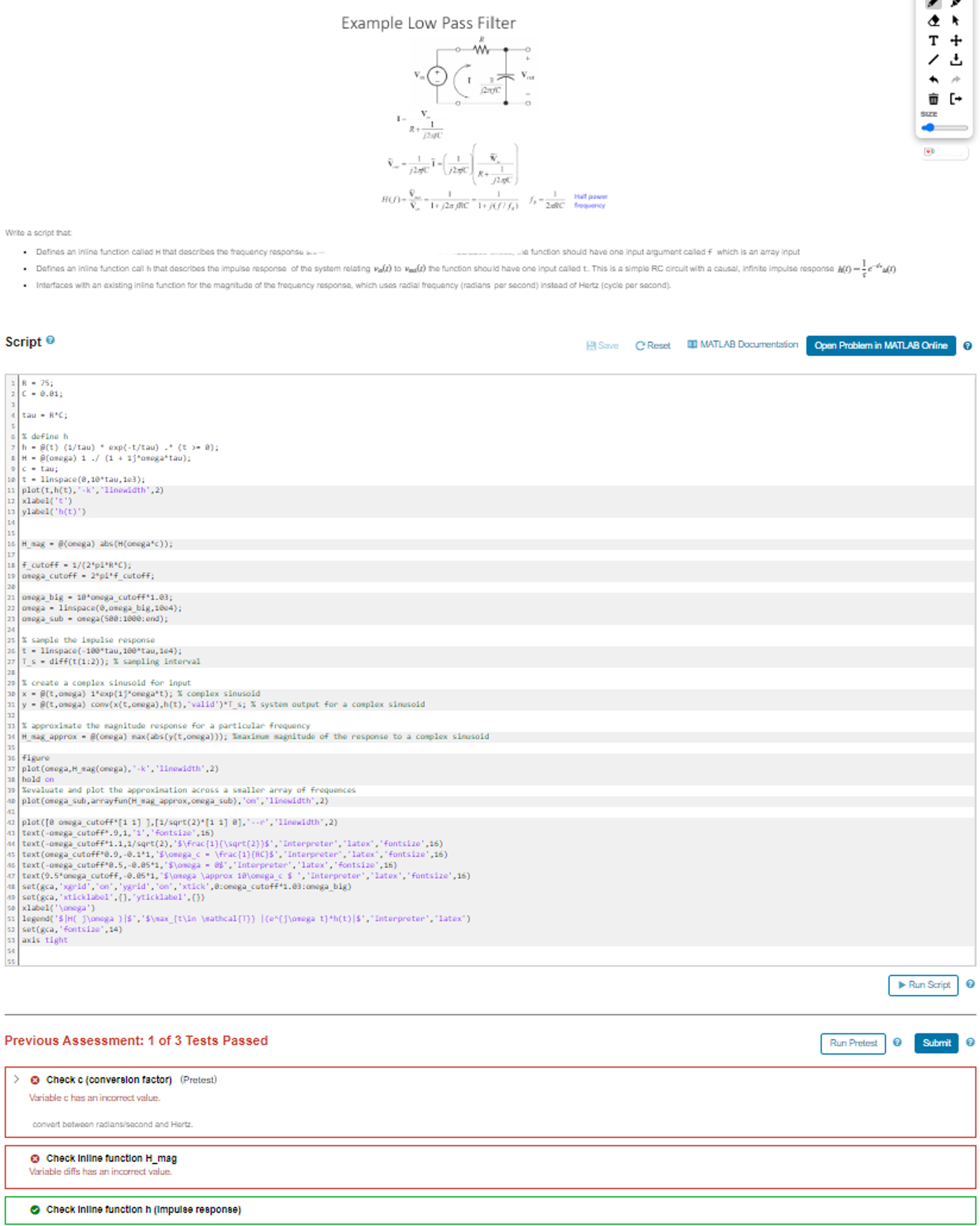 Only lines 1 to 1 0 in the script can be changed.