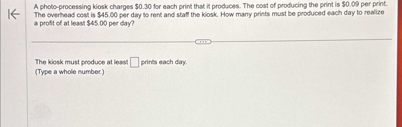 A photo - processing kiosk charges $ 0 . 3 0 for
