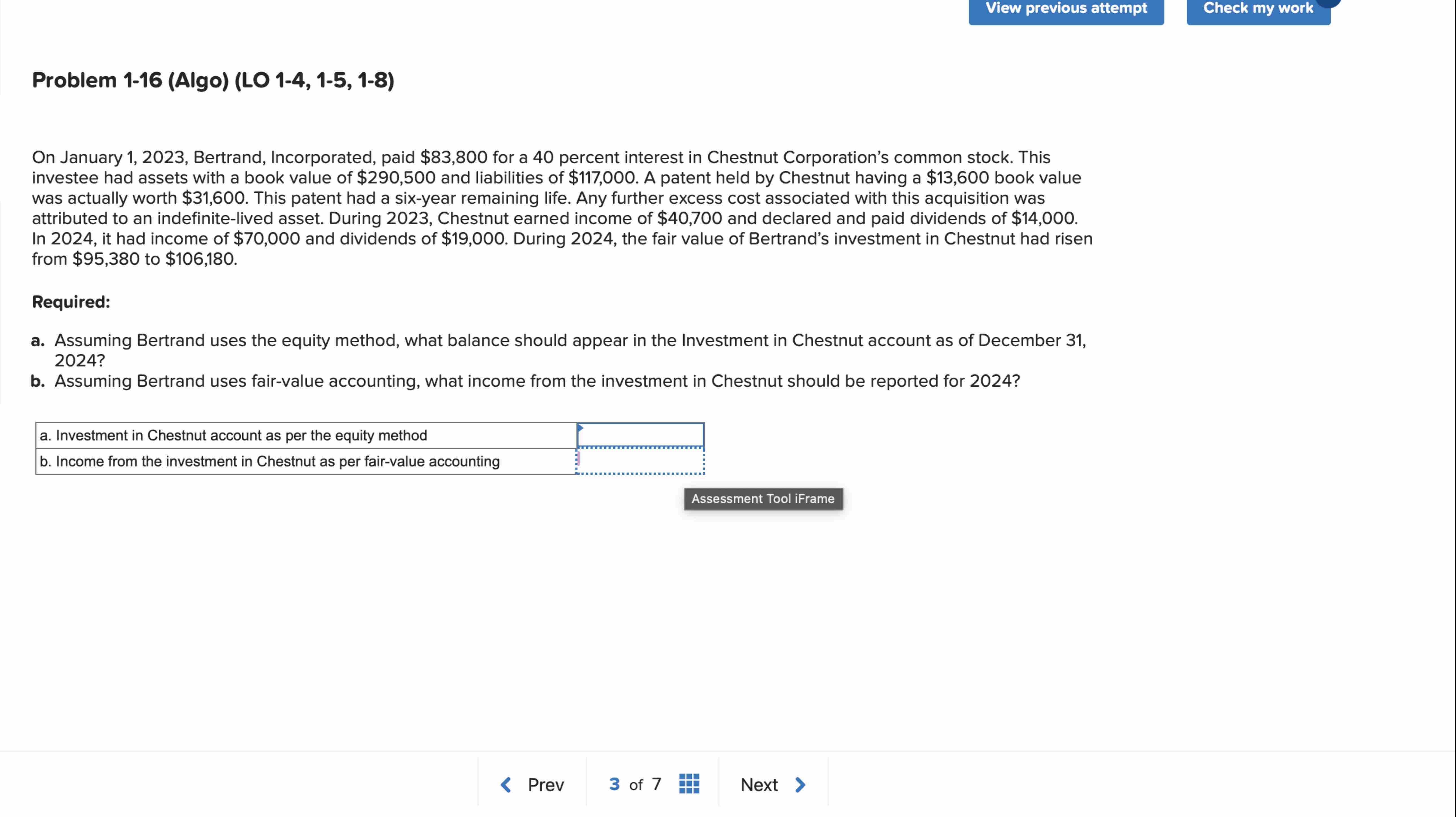 Problem 1 - 1 6 ( Algo ) ( LO 1 - 4 , 1 - 5 , 1 -