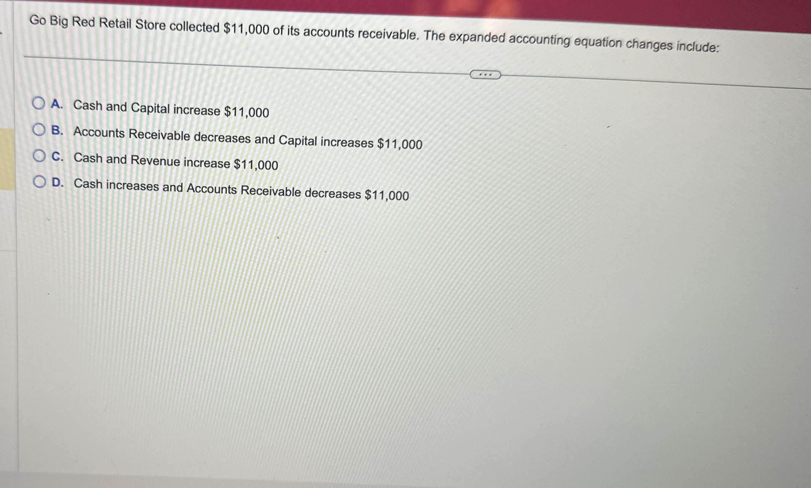 Go Big Red Retail Store collected $ 1 1 , 0 0 0
