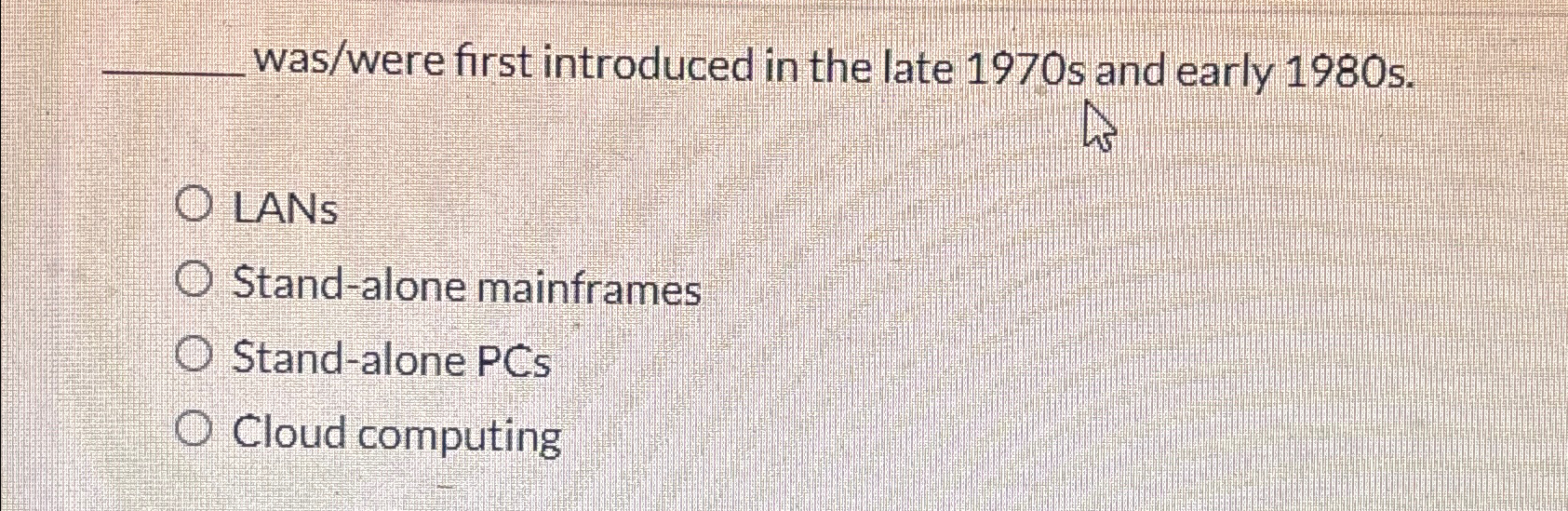 q , was / were first introduced in the late 1 9 7