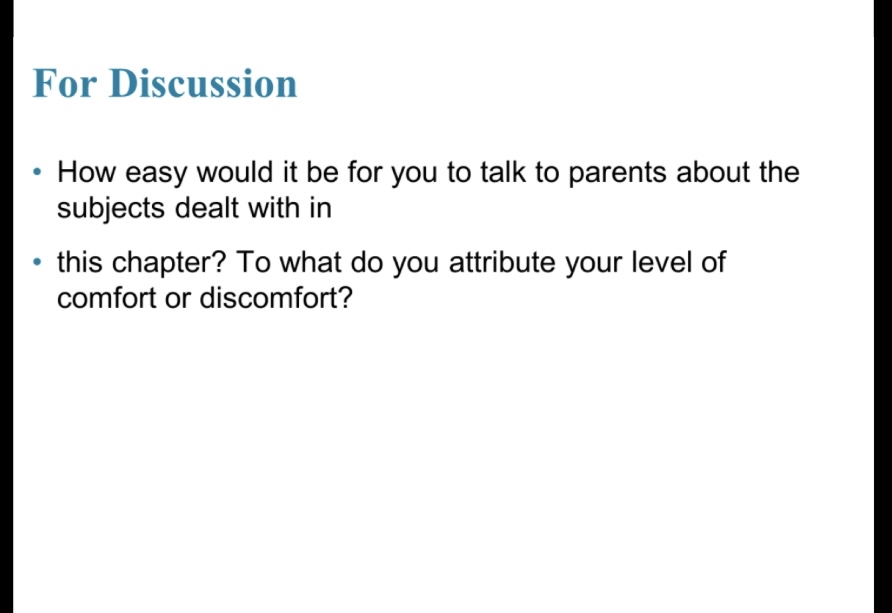 For Discussion How easy would it be for you to