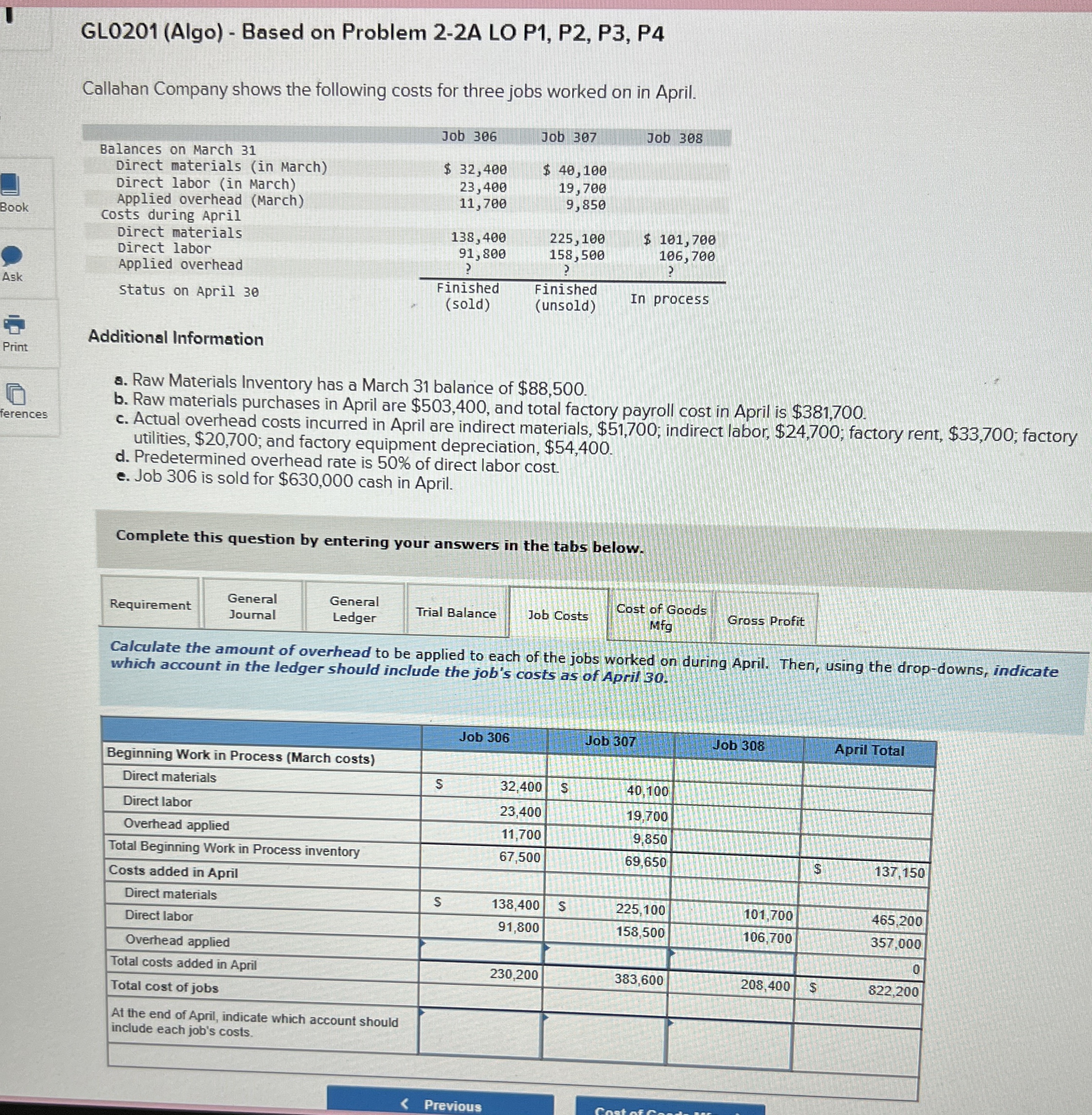 GL 0 2 0 1 ( Algo ) - Based on Problem 2 - 2 A LO
