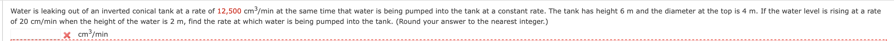 of 2 0 c ( m ) / ( m ) in when the height of the