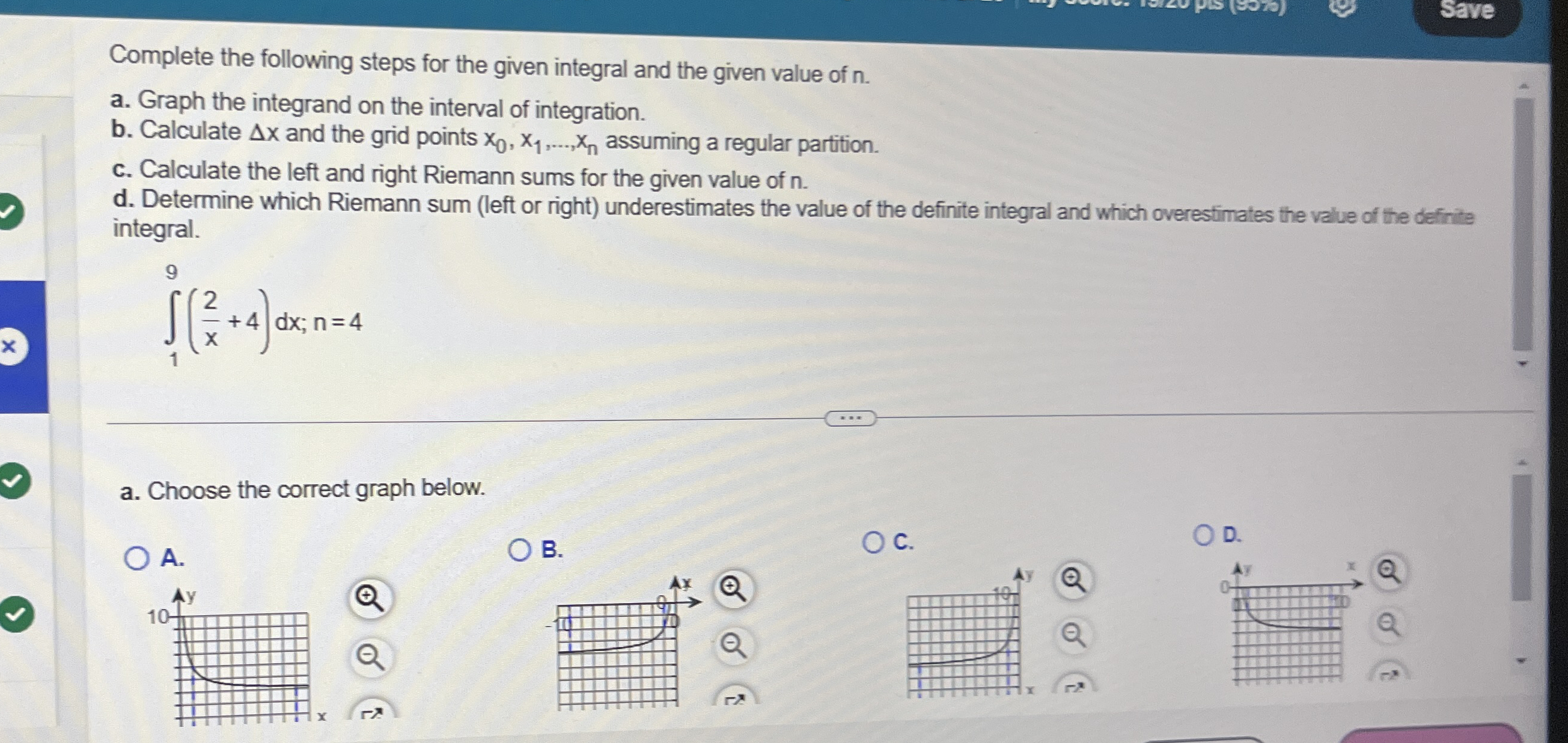 Complete the following steps for the given