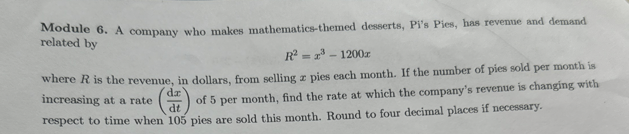 Module 6 . A company who makes mathematics -