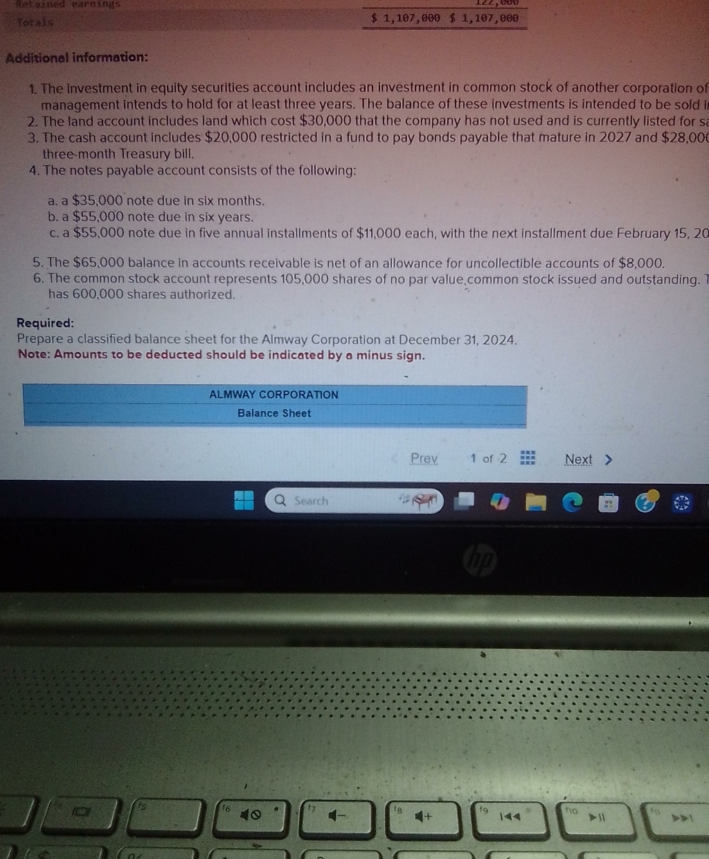 $ 1 , 1 0 7 , 0 0 0 $ 1 , 1 0 7 , 0 0 0