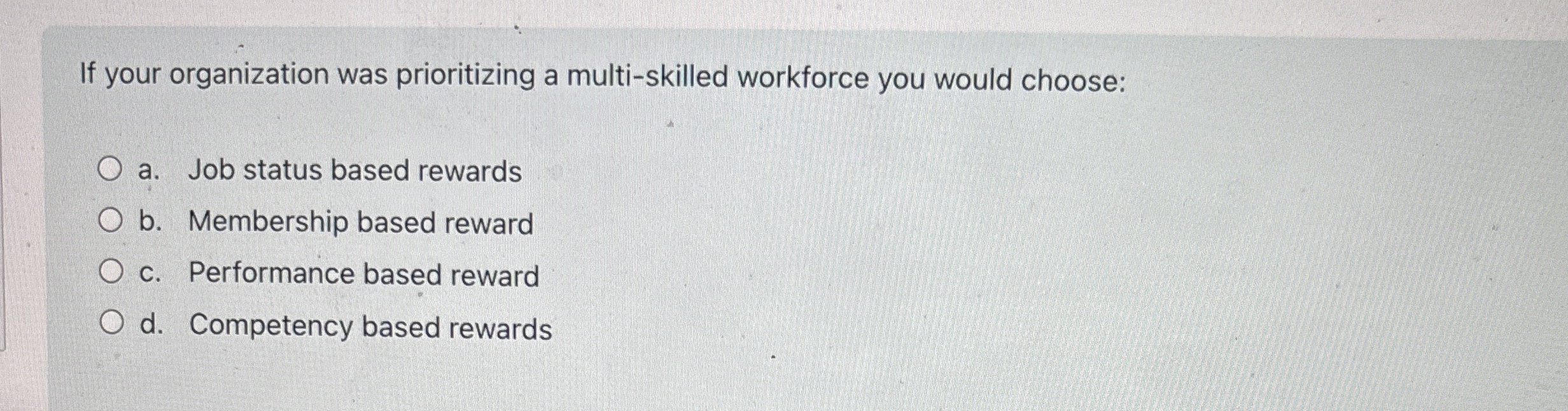 If your organization was prioritizing a multi -