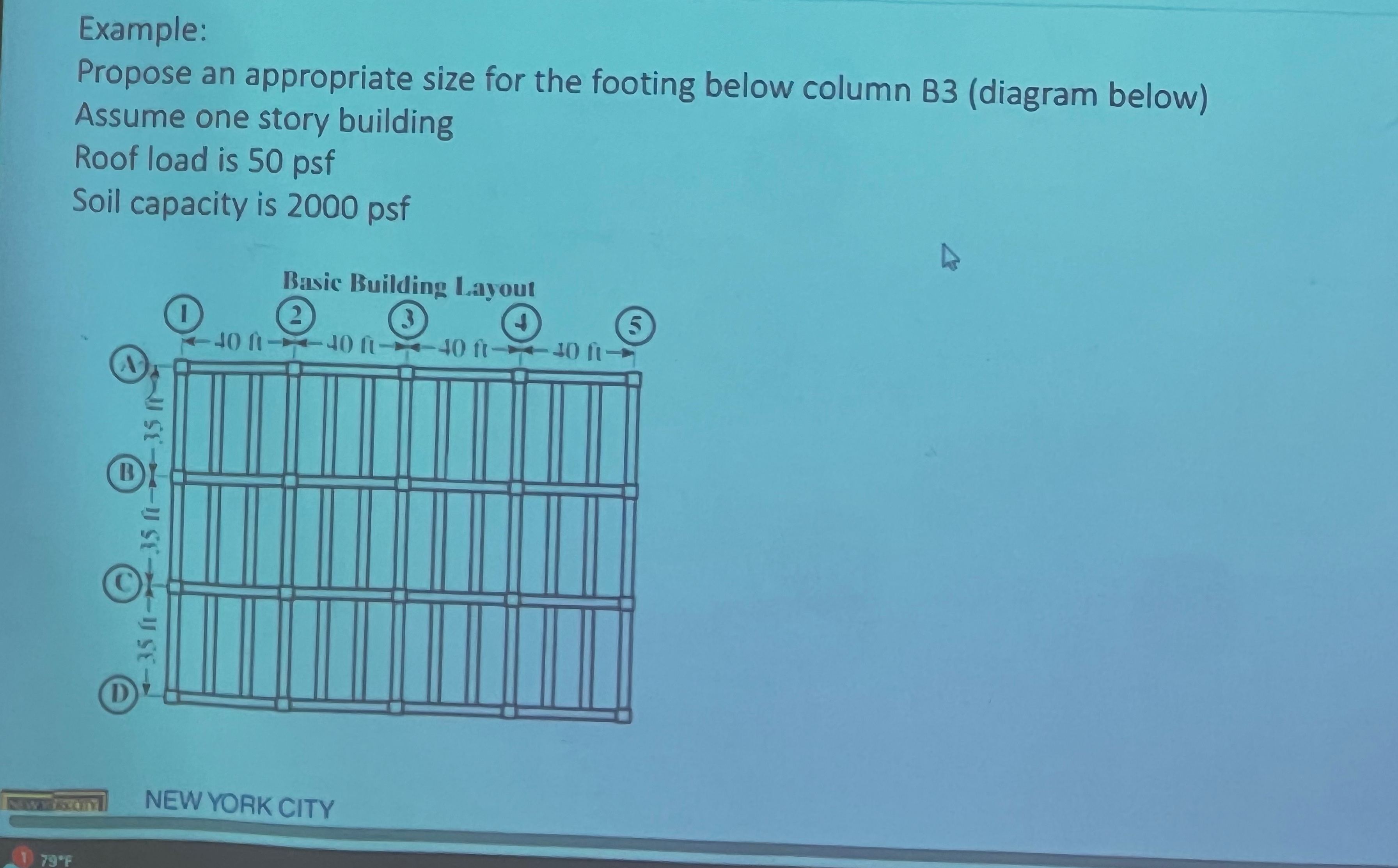 Example: Propose an appropriate size for the