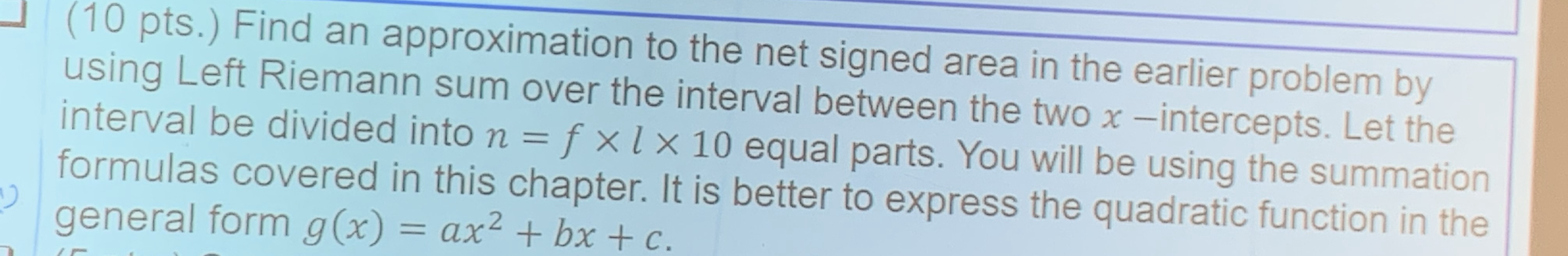 ( 1 0 pts . ) Find an approximation to the net