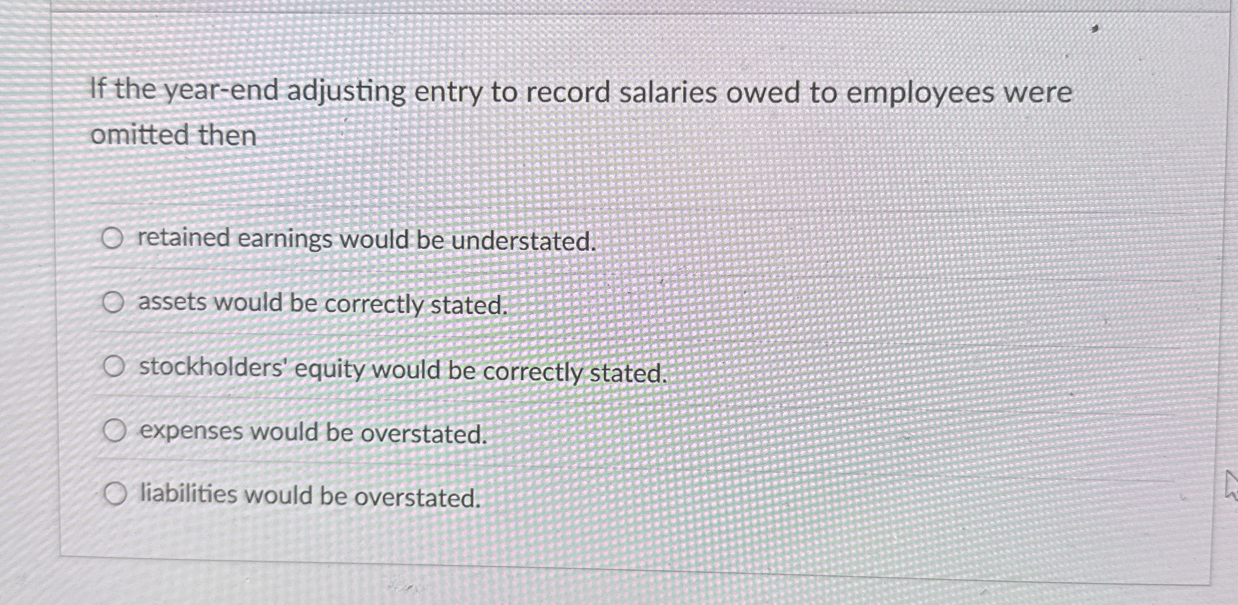 If the year - end adjusting entry to record