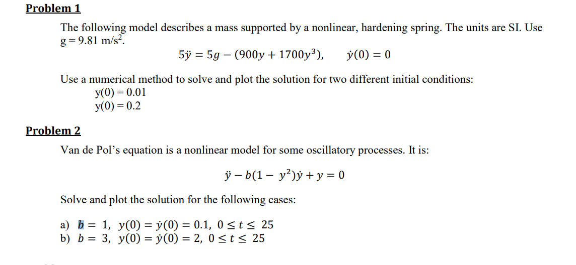 HELP ASAP PLZ SOLVE USING SIMULINK Problem 2 Van