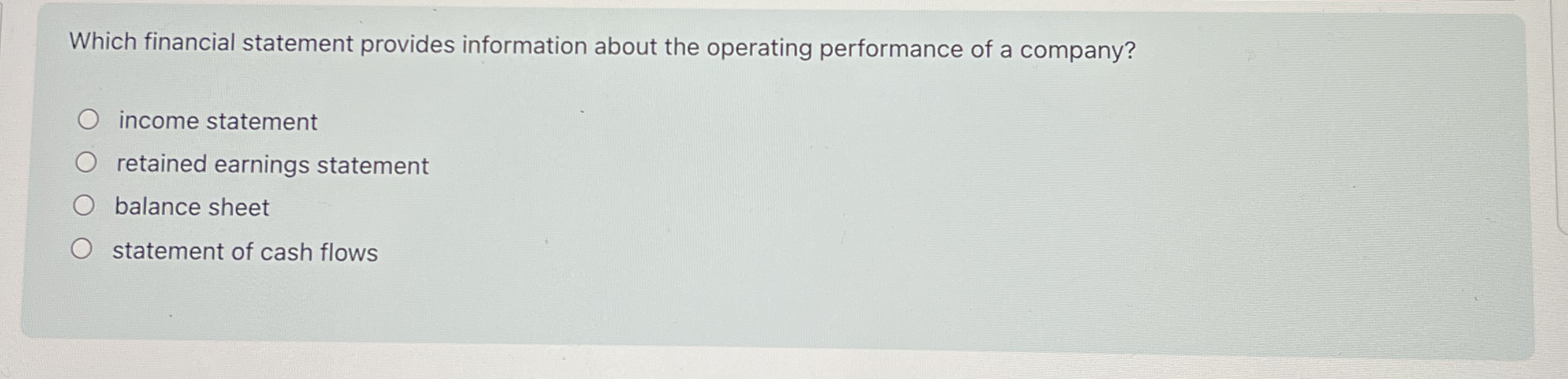 Which financial statement provides information