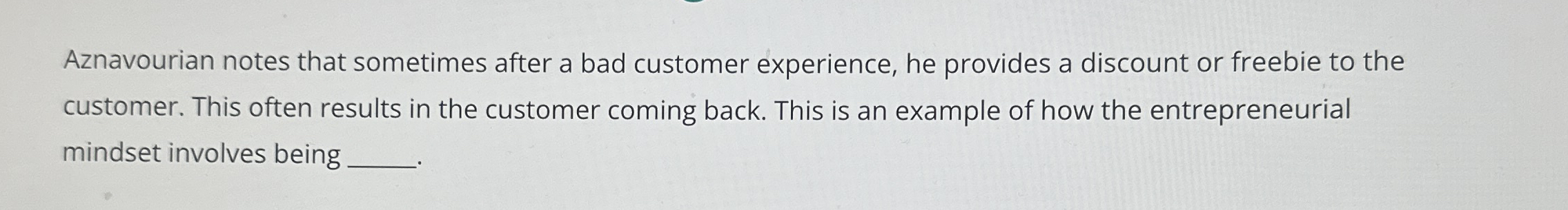 Aznavourian notes that sometimes after a bad