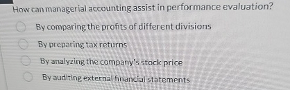 How can managerial accounting assist in