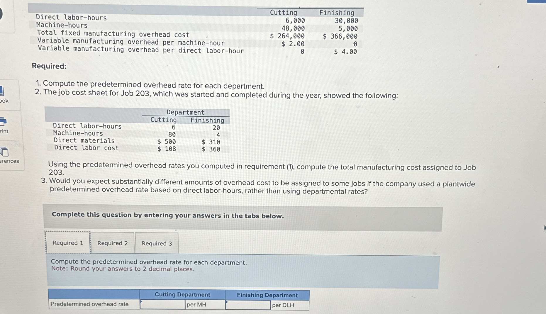 \ table [ [ , Cutting,Finishing ] , [ Direct