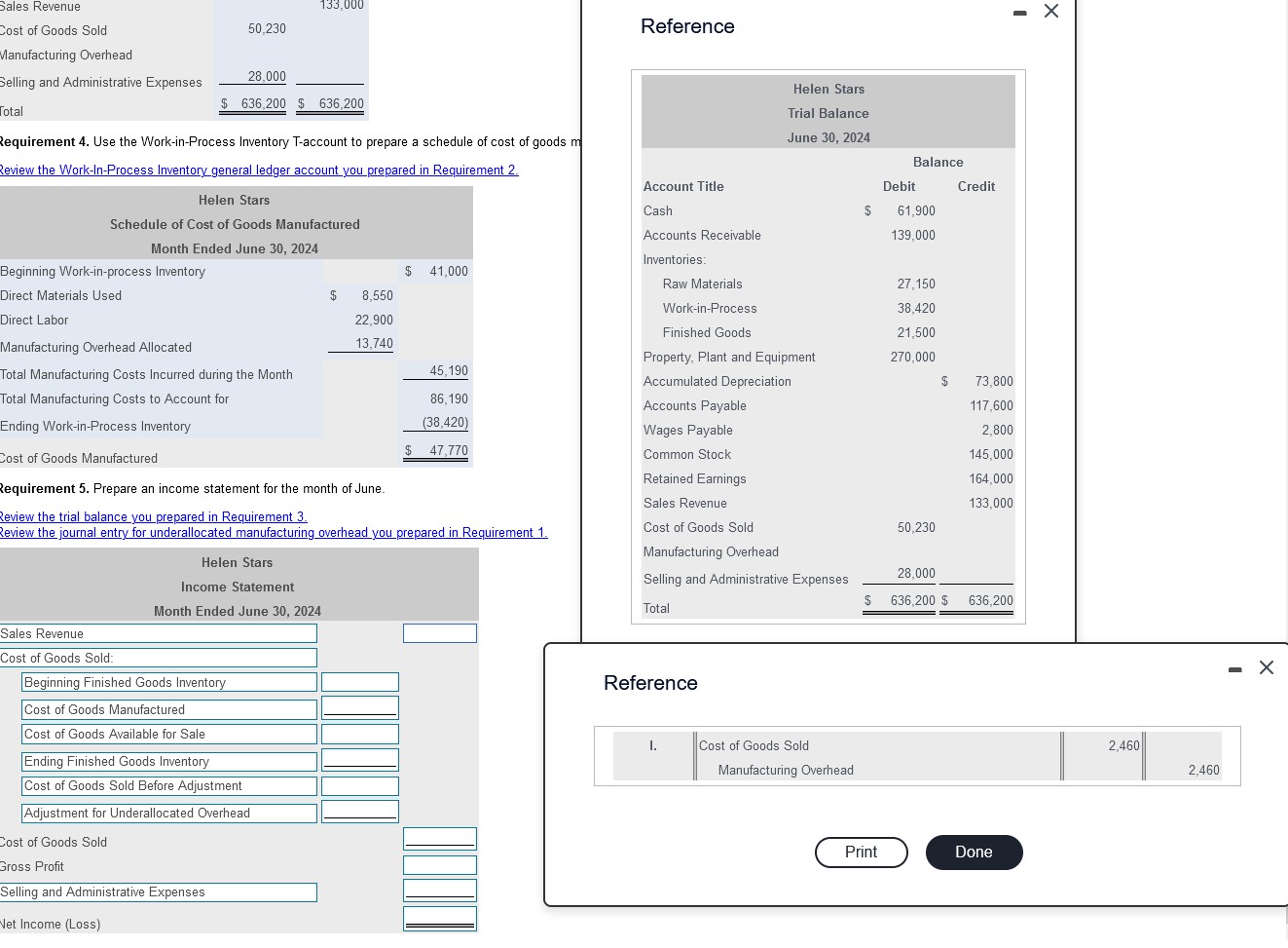 I just need help with Requirement 5 using the