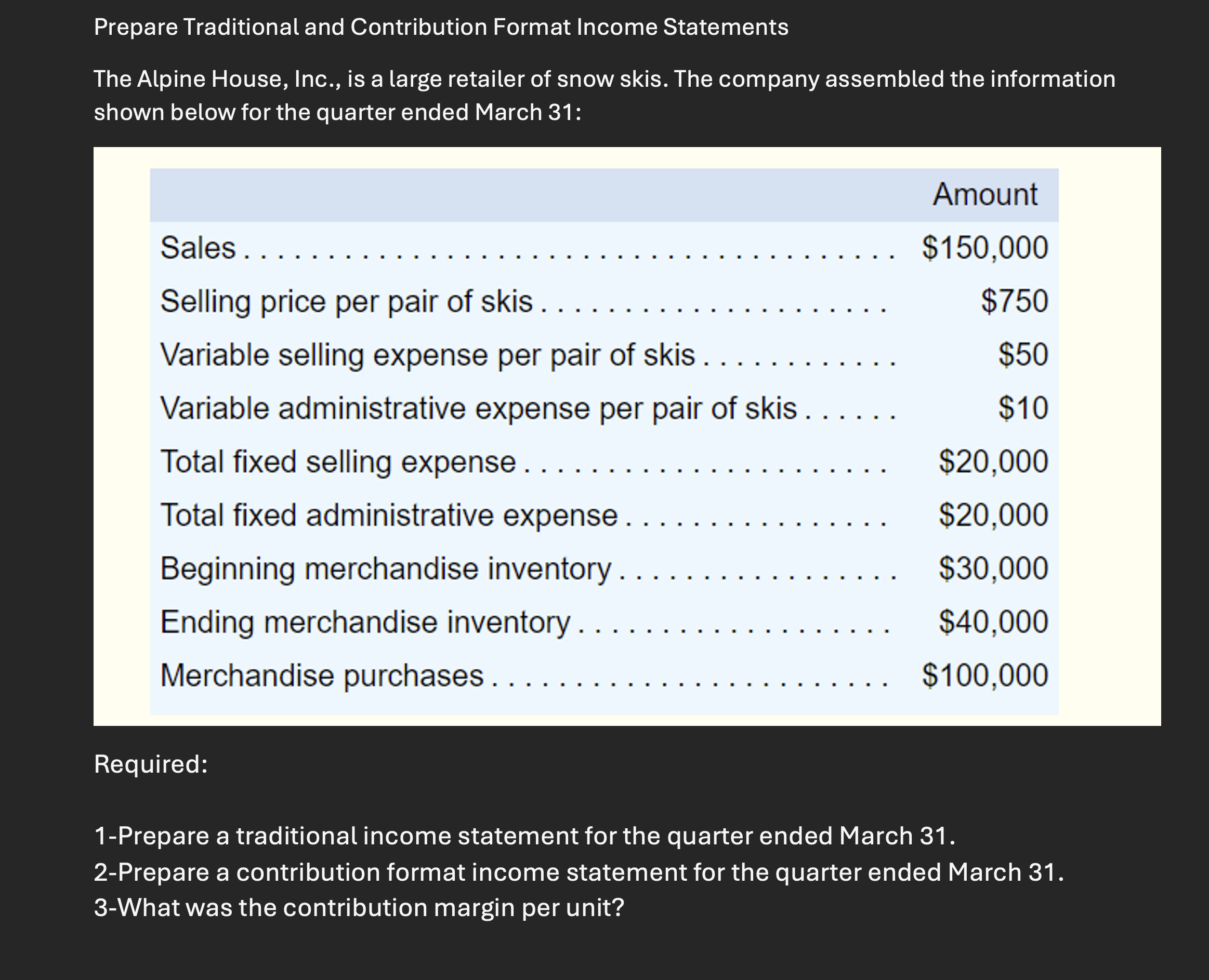 Prepare Traditional and Contribution Format
