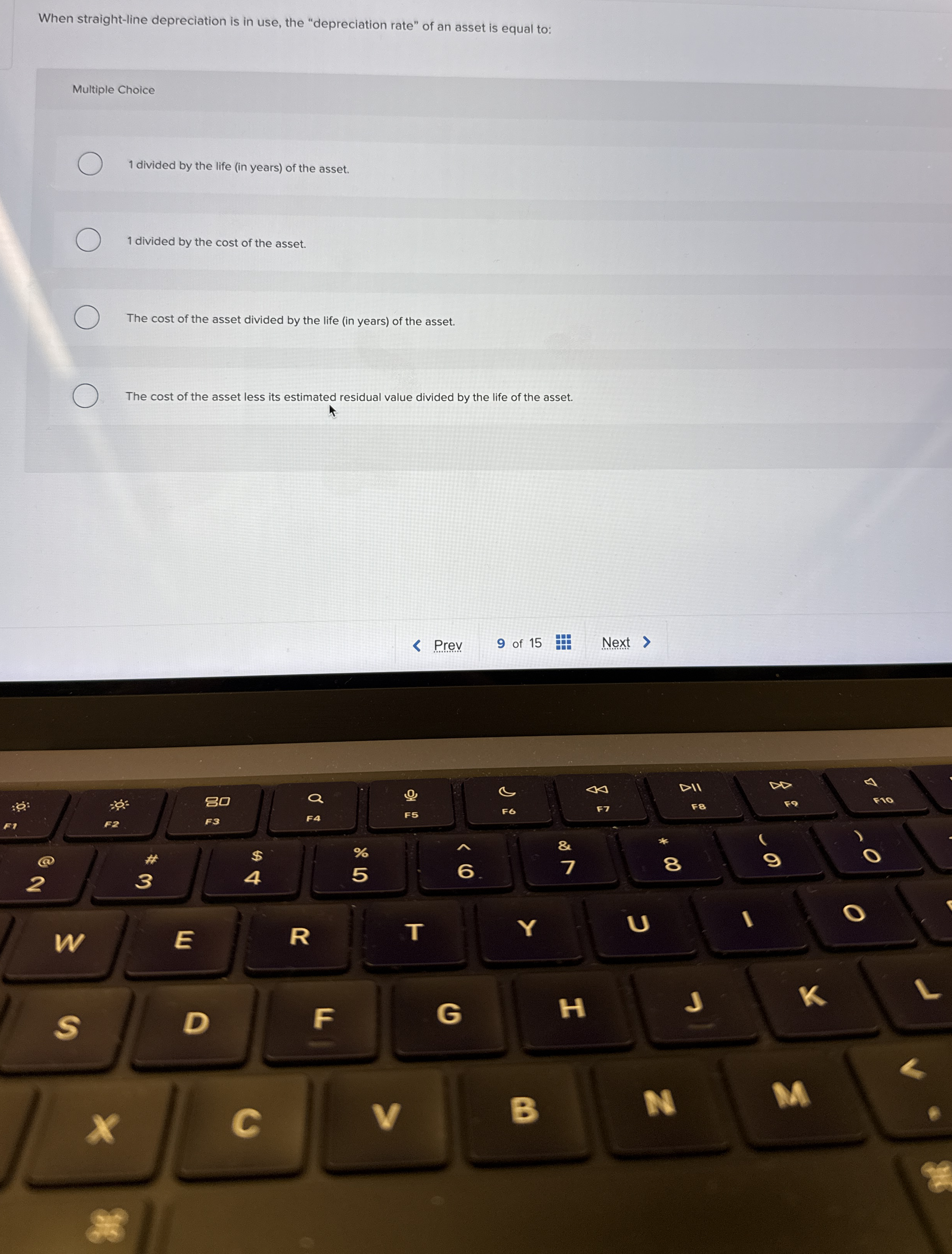 When straight - line depreciation is in use, the