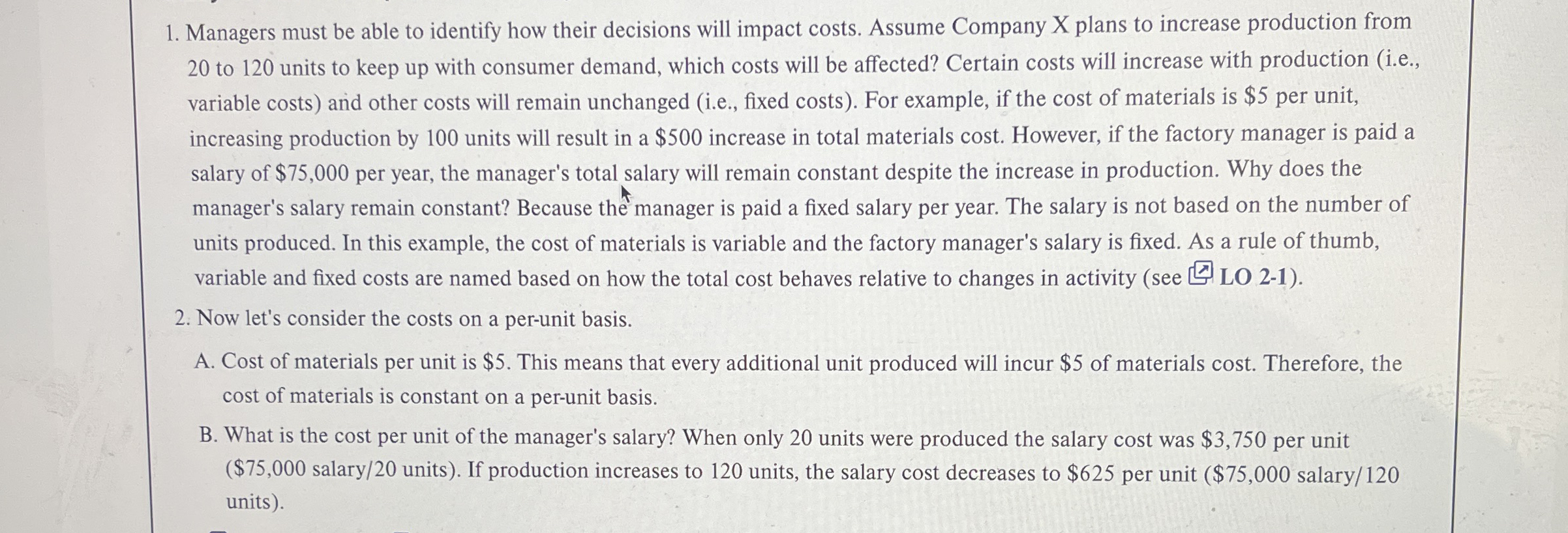1 . Managers must be able to identify how their