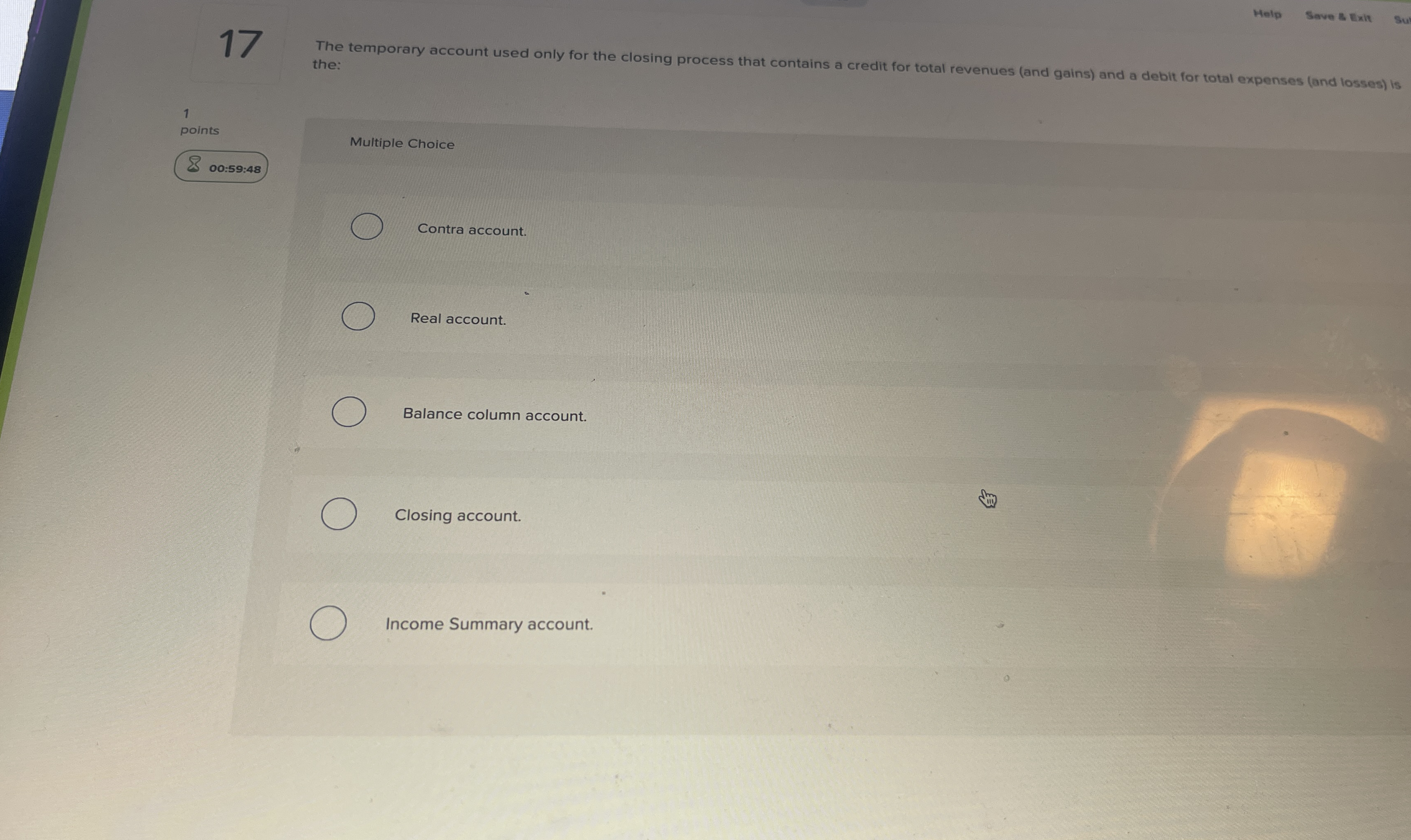 Help Save & Exh 1 7 The temporary account used